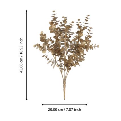 Eglo - Kunstbloem 43 cm goud