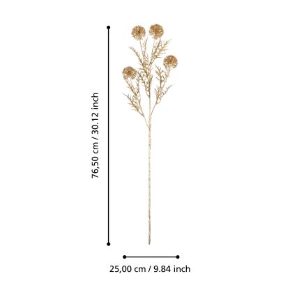 Eglo - Kunstbloem 76,5 cm goud