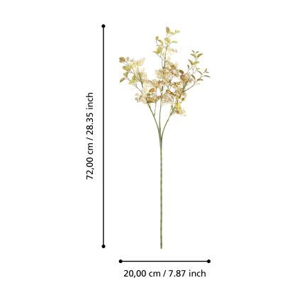 Eglo - Kunstbloem 72 cm goud