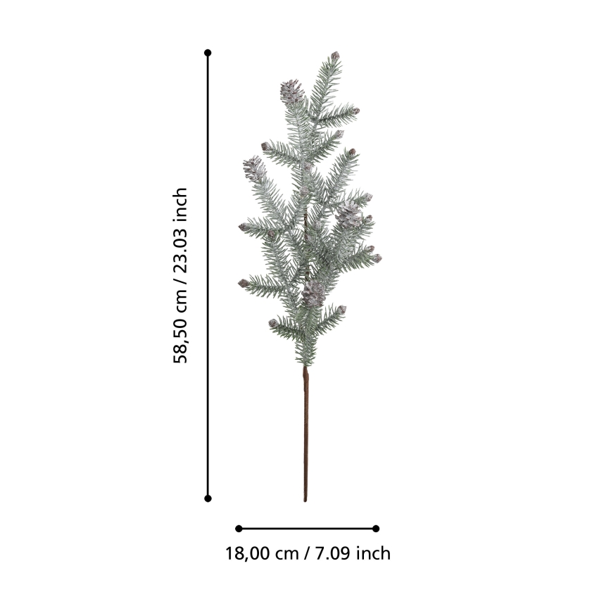Eglo - Kunstmatige kersttak 58,5 cm groen