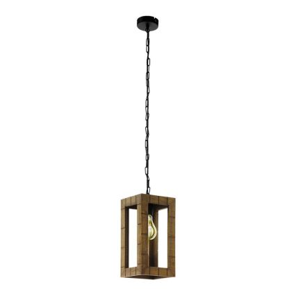Eglo 43105 - Hanglamp aan ketting TAKHIRA 1xE27/60W/230V esdoorn