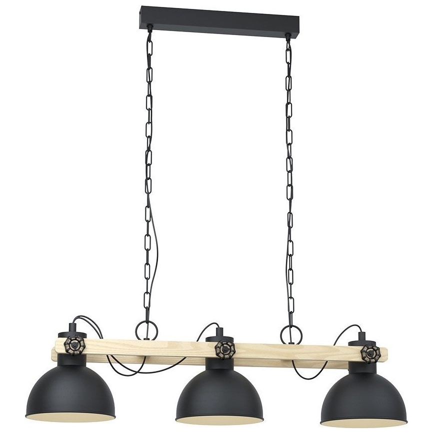 Eglo - Hanglamp aan ketting 3x E27 / 28W / 230V