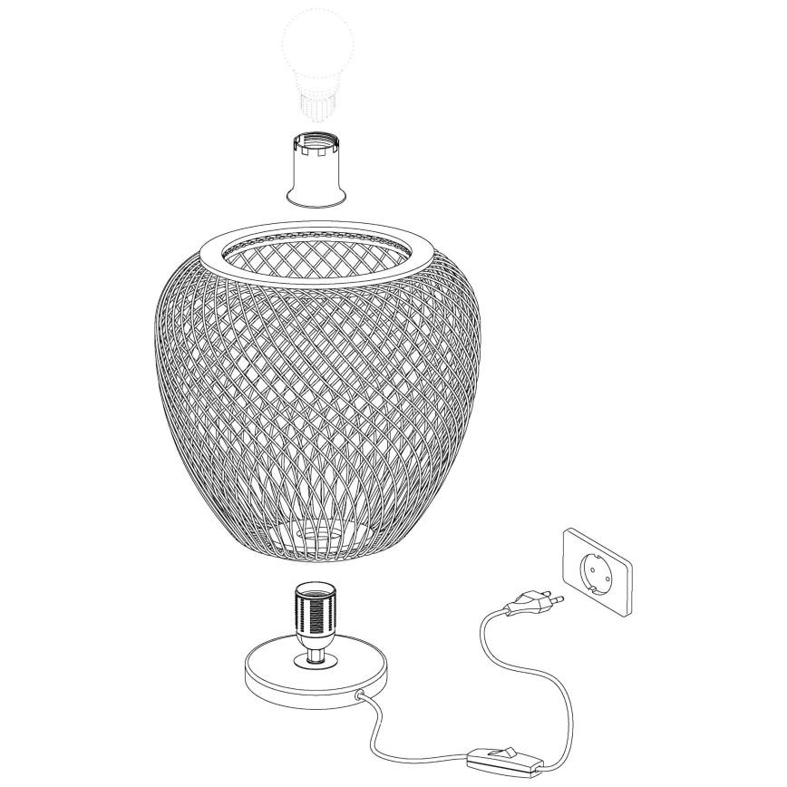 Eglo - Tafellamp 1xE27/40W/230V