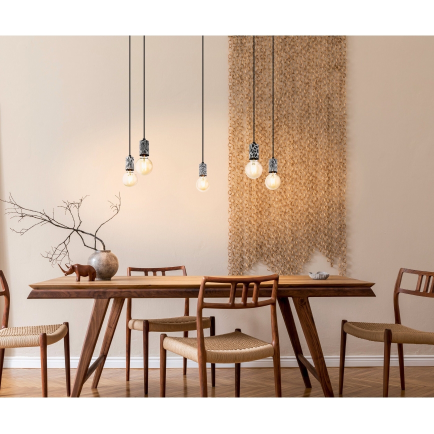 Eglo 43314 - COULSDON hanglamp met kabel, 5x E27/10W/230V