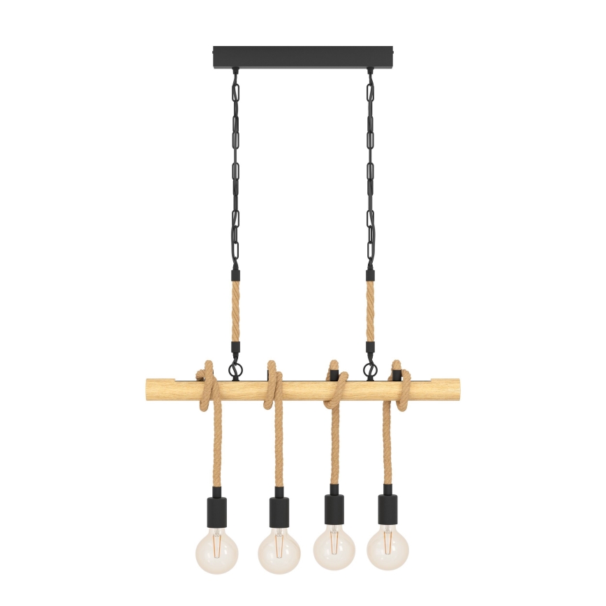 Eglo 43318 - Kroonluchter aan ketting YOUNGSTOWN 4xE27/40W/230V