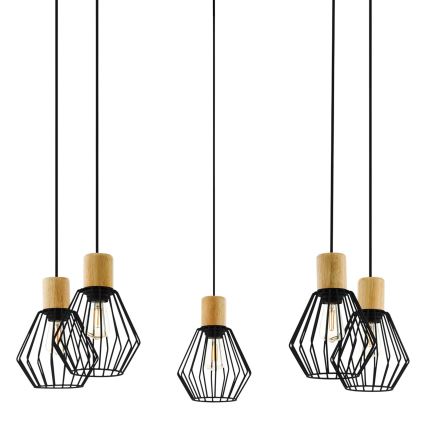 Eglo - Hanglamp aan een koord 5xE27/60W/230V spin