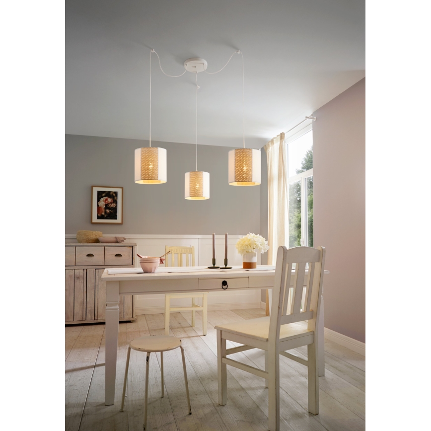 Eglo - Hanglamp aan een koord 3xE27/40W/230V spin