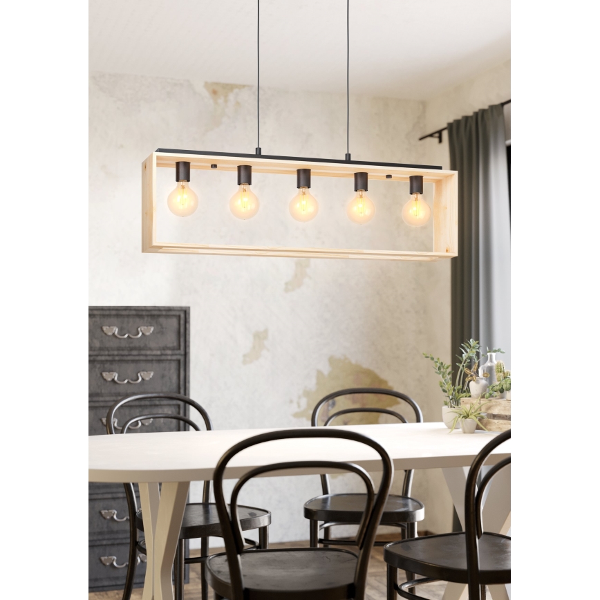 Eglo - Hanglamp aan koord 5xE27/40W/230V