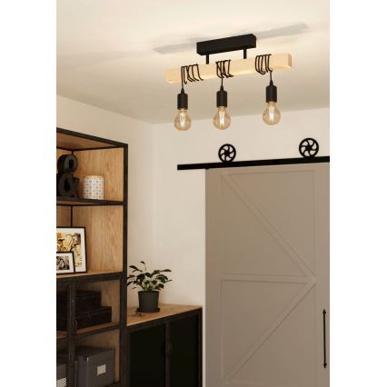 Eglo - Bevestigde hanglamp TOWNSHEND 3xE27/60W/230V