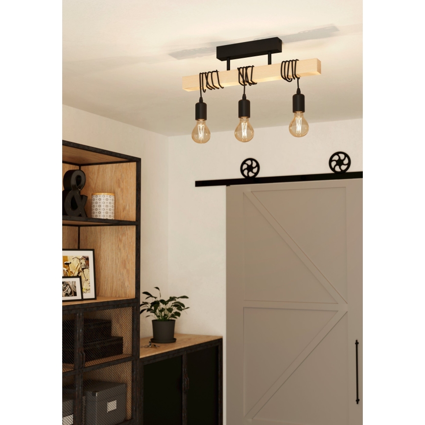 Eglo - Bevestigde hanglamp TOWNSHEND 3xE27/60W/230V