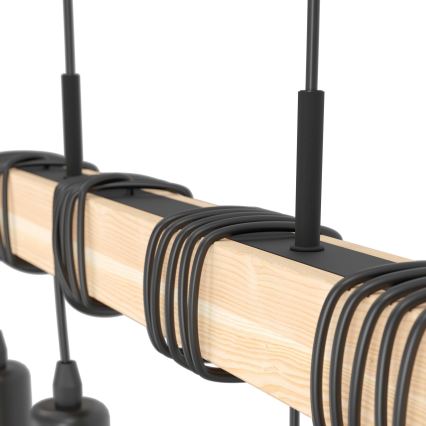 Eglo - Hanglamp aan een koord TOWNSHEND 4xE27/60W/230V