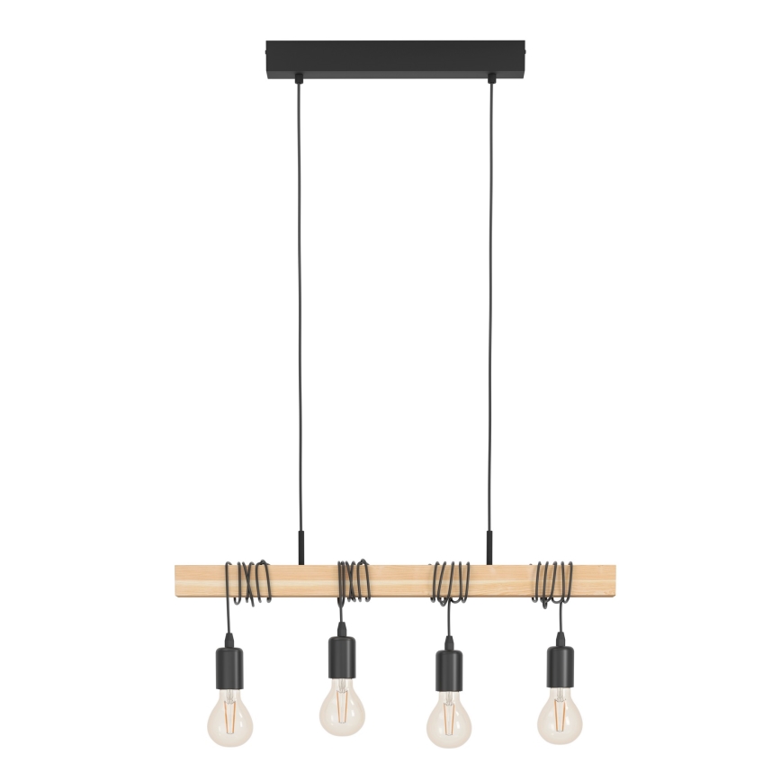 Eglo - Hanglamp aan een koord TOWNSHEND 4xE27/60W/230V
