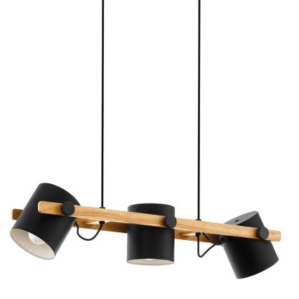 Eglo - Hanglamp aan een koord 3xE27/60W/230V