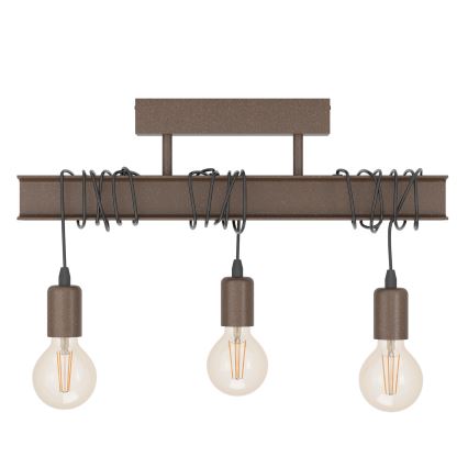 Eglo - Aan plafond gevestigde hanglamp TOWNSHEND 3xE27/60W/230V