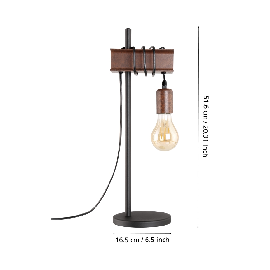 Eglo - Tafellamp TOWNSHEND 1xE27/10W/230V