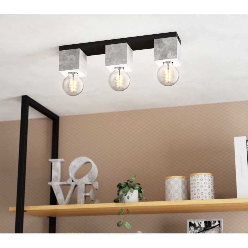 Eglo 43596 - Opbouwkroonluchter PRESTWICK 3xE27/40W/230V