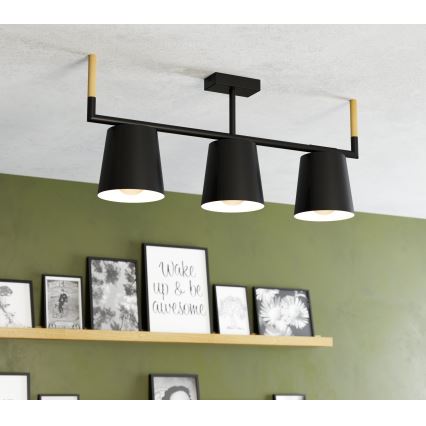 Hanglamp aan een paal 3xE27/40W/230V