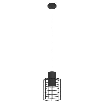 Eglo - Hanglamp aan koord 1xE27/40W/230V diameter 20 cm zwart