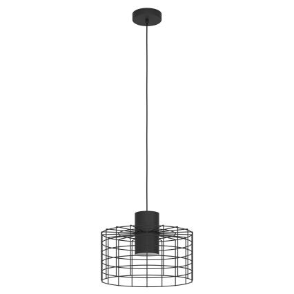 Eglo - Hanglamp aan koord 1xE27/40W/230V diameter 38 cm zwart