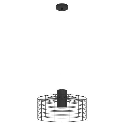 Eglo - Hanglamp aan koord 1xE27/40W/230V diameter 48 cm zwart