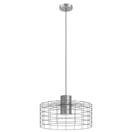 Eglo - Hanglamp aan een koord 1xE27/40W/230V d. 48 cm zilver