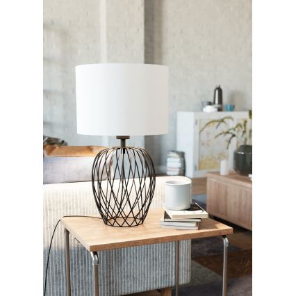 Eglo - Tafellamp 1xE27/40W/230V wit