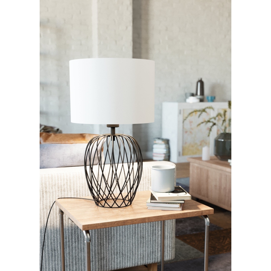 Eglo - Tafellamp 1xE27/40W/230V wit