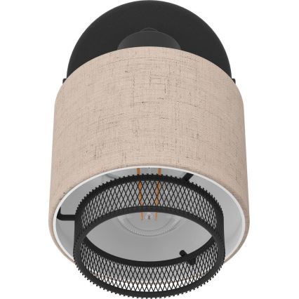 Eglo - Wandspot 1xE14/40W/230V zwart/beige
