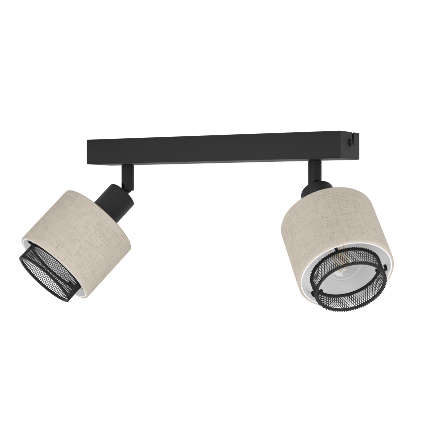 Eglo - Wandlamp 2xE14/40W/230V zwart/beige