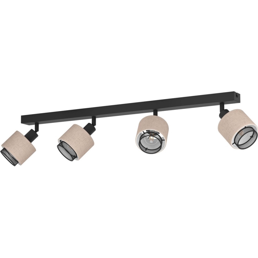 Eglo - Spot 4xE14/40W/230V zwart/beige