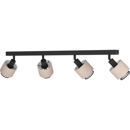 Eglo - Spot 4xE14/40W/230V zwart/beige