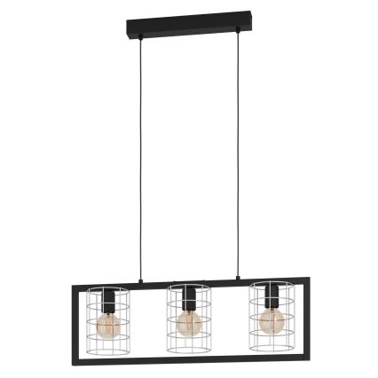 Eglo - Hanglamp aan een koord 3xE27/40W/230V