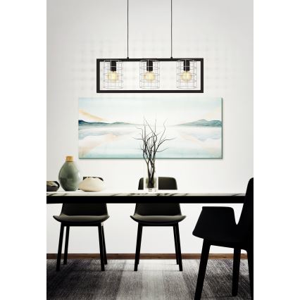 Eglo - Hanglamp aan een koord 3xE27/40W/230V