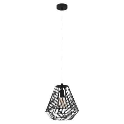 Eglo - Hanglamp aan een koord 1xE27/40W/230V zwart