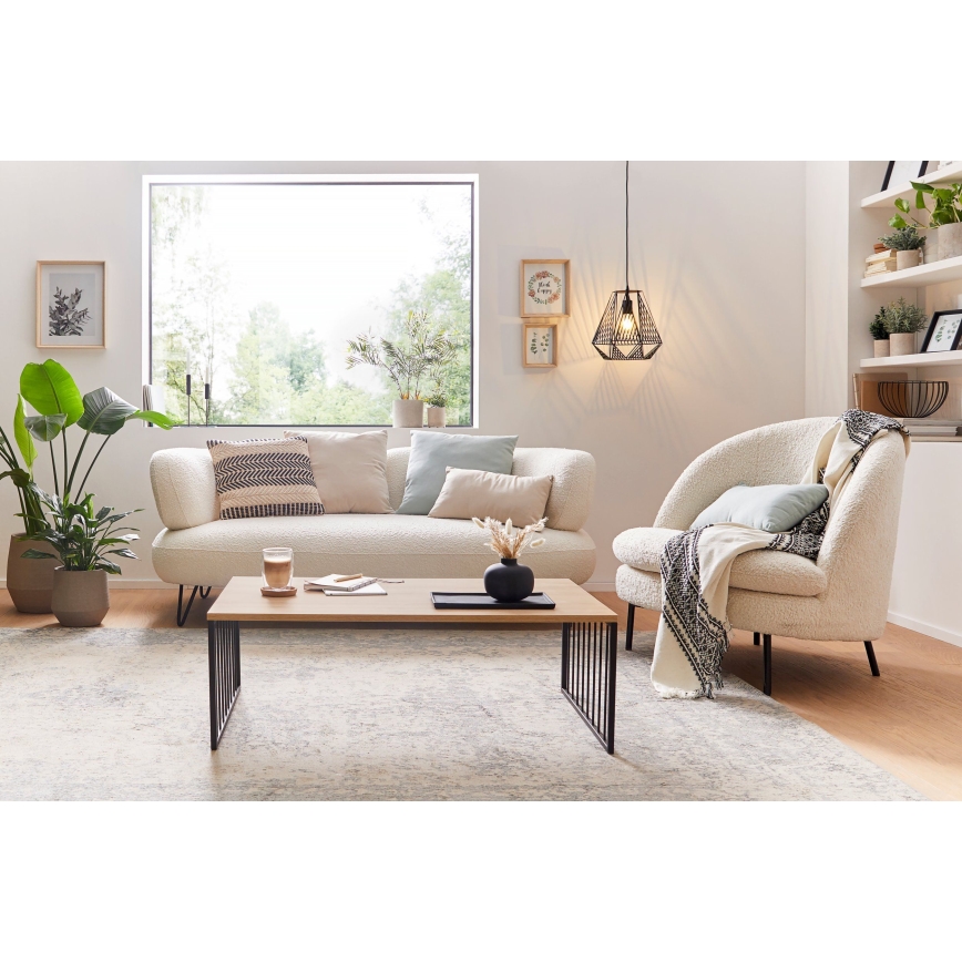 Eglo - Hanglamp aan een koord 1xE27/40W/230V zwart