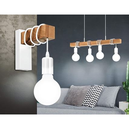 Eglo - Hanglamp aan een koord TOWNSHEND 4xE27/60W/230V