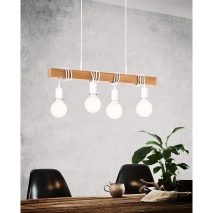 Eglo - Hanglamp aan een koord TOWNSHEND 4xE27/60W/230V