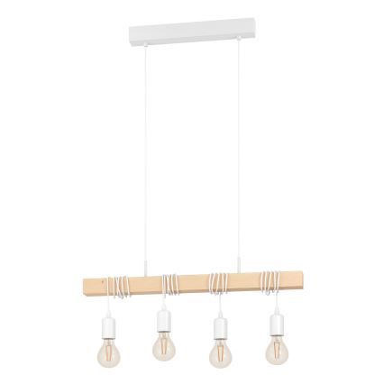 Eglo - Hanglamp TOWNSHEND aan kabel 4xE27/60W/230V