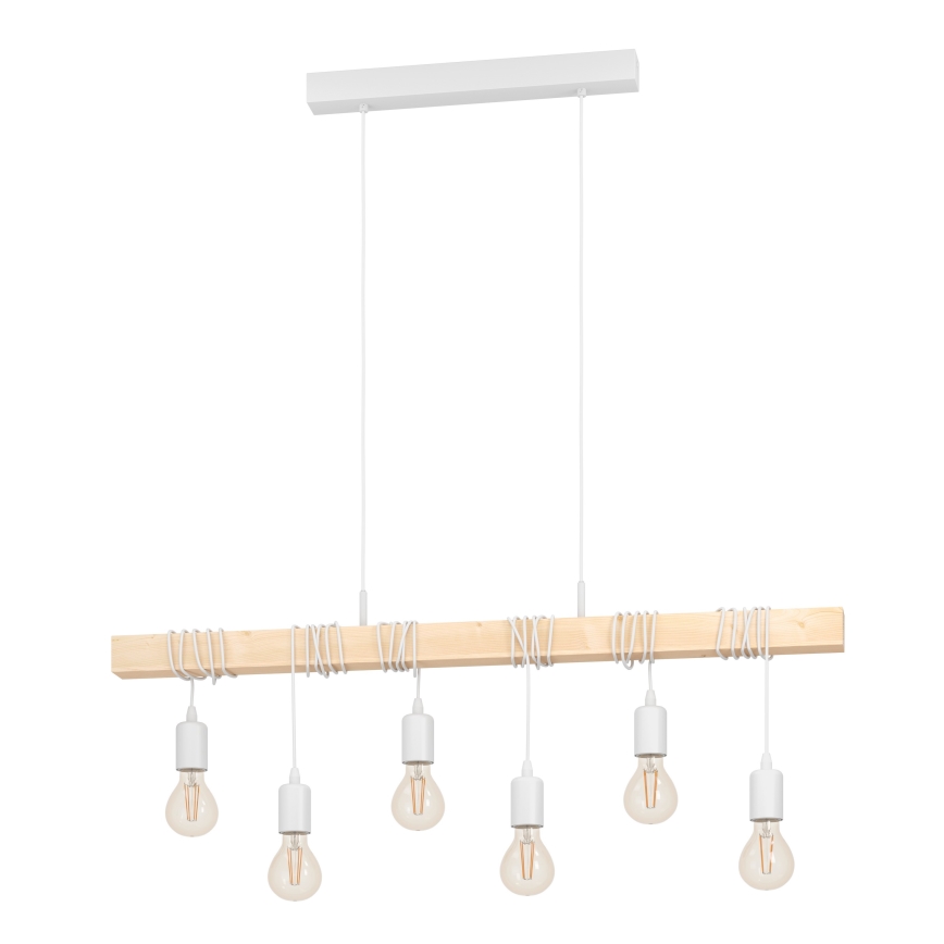 Eglo - Hanglamp aan een koord TOWNSHEND 6xE27/60W/230V