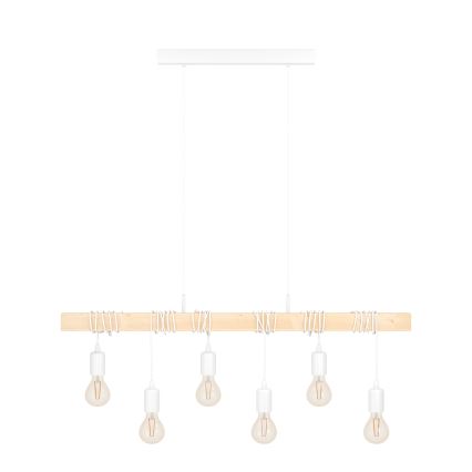 Eglo - Hanglamp aan een koord TOWNSHEND 6xE27/60W/230V
