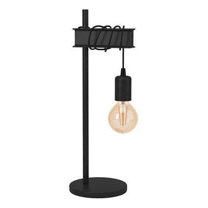 Eglo 43714 - Tafellamp TOWNSHEND 1xE27/10W/230V zwart