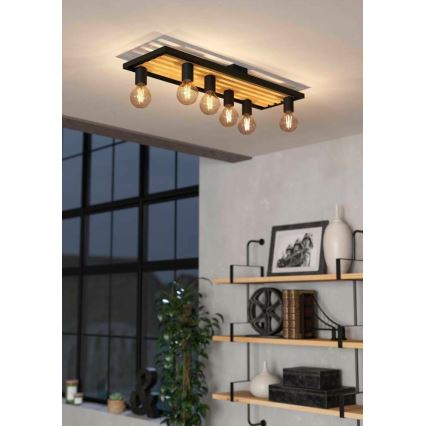 Eglo - Plafondlamp 6xE27/40W/230V