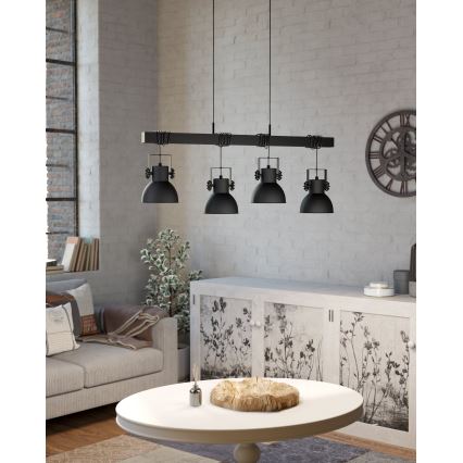 Eglo - Hanglamp aan kabel 4xE27/40W/230V