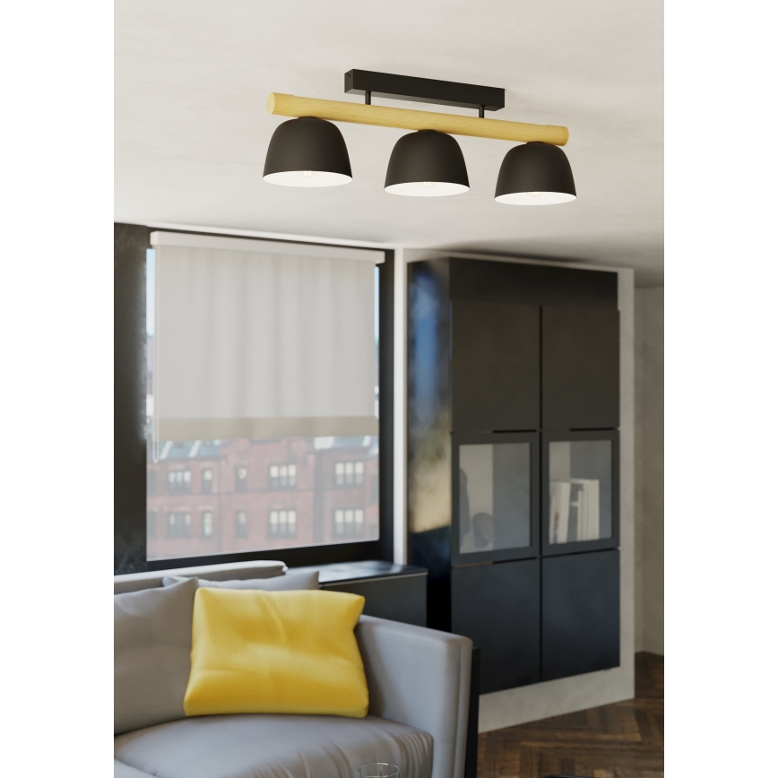 Eglo - Bevestigde hanglamp 3xE27/40W/230V