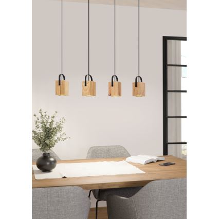 Eglo - LED Hanglamp aan een koord 4xGU10/3W/230V