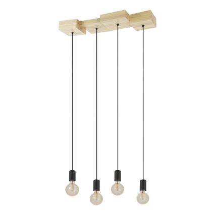 Eglo - Hanglamp aan een koord 4xE27/40W/230V