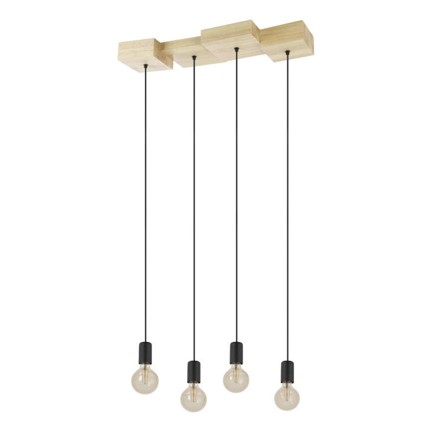 Eglo - Hanglamp aan een koord 4xE27/40W/230V