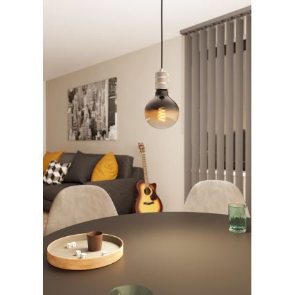 Eglo - Hanglamp aan kabel 1xE27/40W/230V chroom