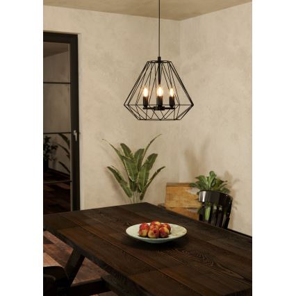 Eglo - Hanglamp aan kabel 3xE14/40W/230V