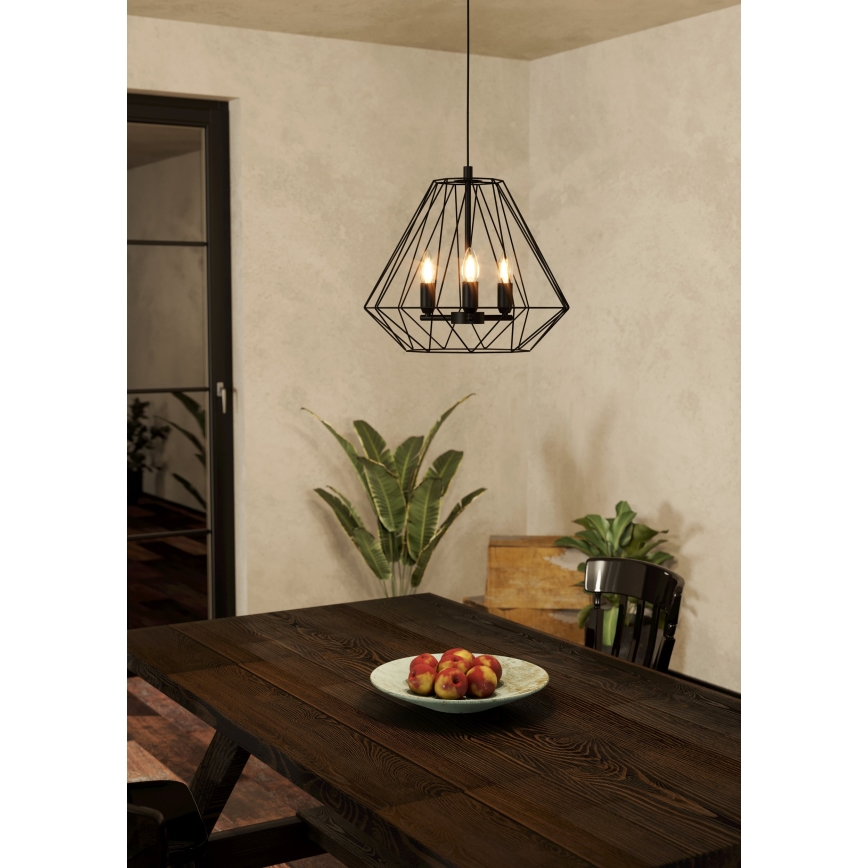 Eglo - Hanglamp aan kabel 3xE14/40W/230V